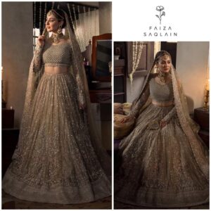 Faiza Saqlain Bridal Lehenga