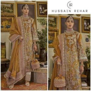 Hussain Rehar 3-Piece Festive Suit
