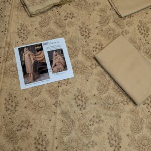Bareeze Fancy Peach Embroidered Suit