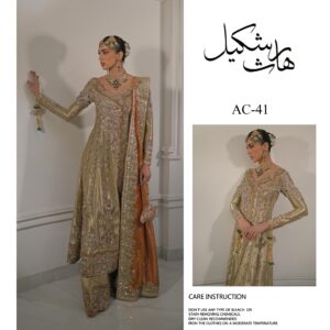 Designer Heavy Embroidered Peshwas / Suit - AC 41