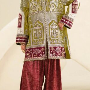 Haseeb Arts Viscose Embroidered Winter Suit with Border & Trouser