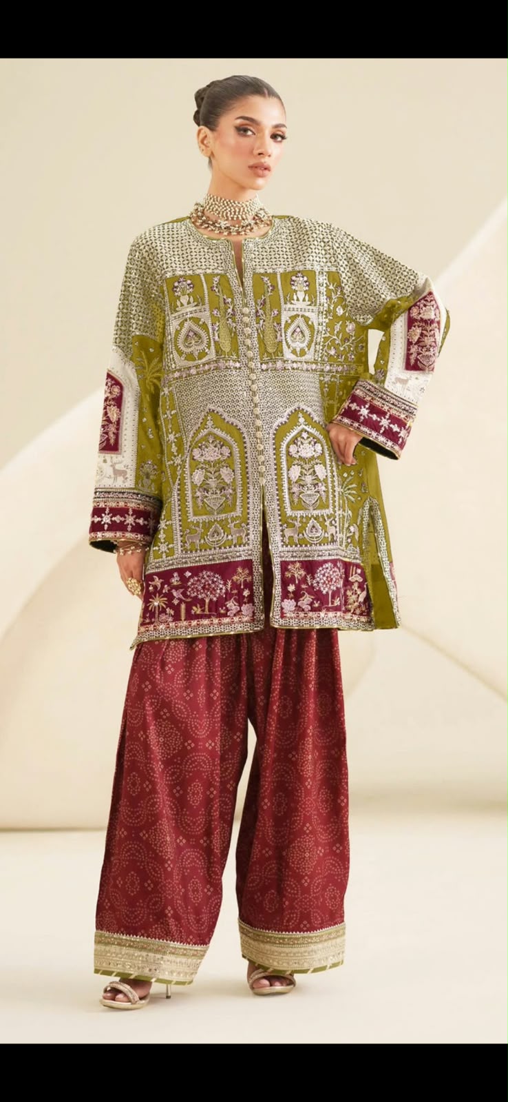 Haseeb Arts Viscose Embroidered Winter Suit with Border & Trouser