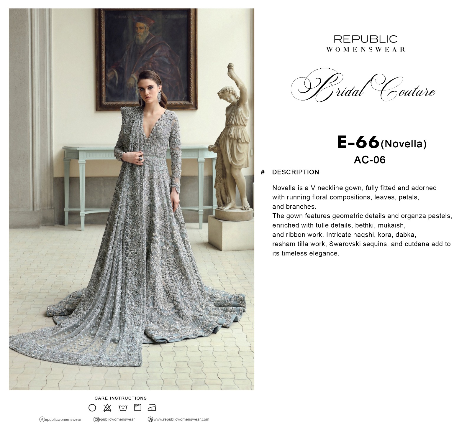 Republic Womenswear Bridal Couture - E-66 Novella (AC-06)