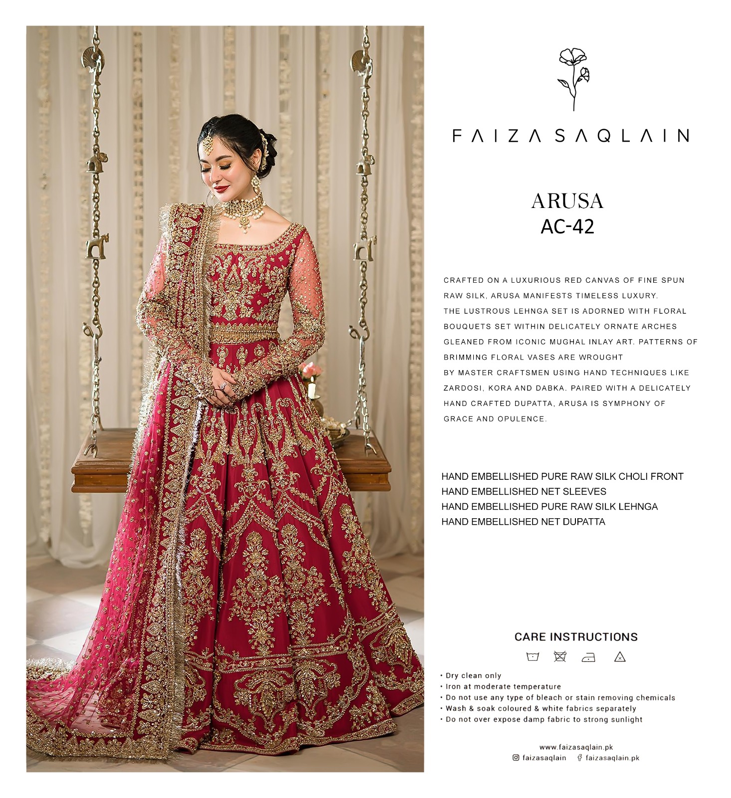 Faiza Saqlain Bridal Couture - Arusa (AC-42)