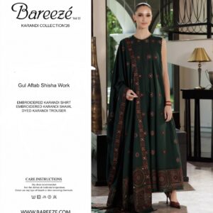 Bareezé Gul Aftab Shisha Work 3-Piece